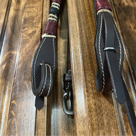 Horse size leather rawhide Headstall - Picture 3 of 3
